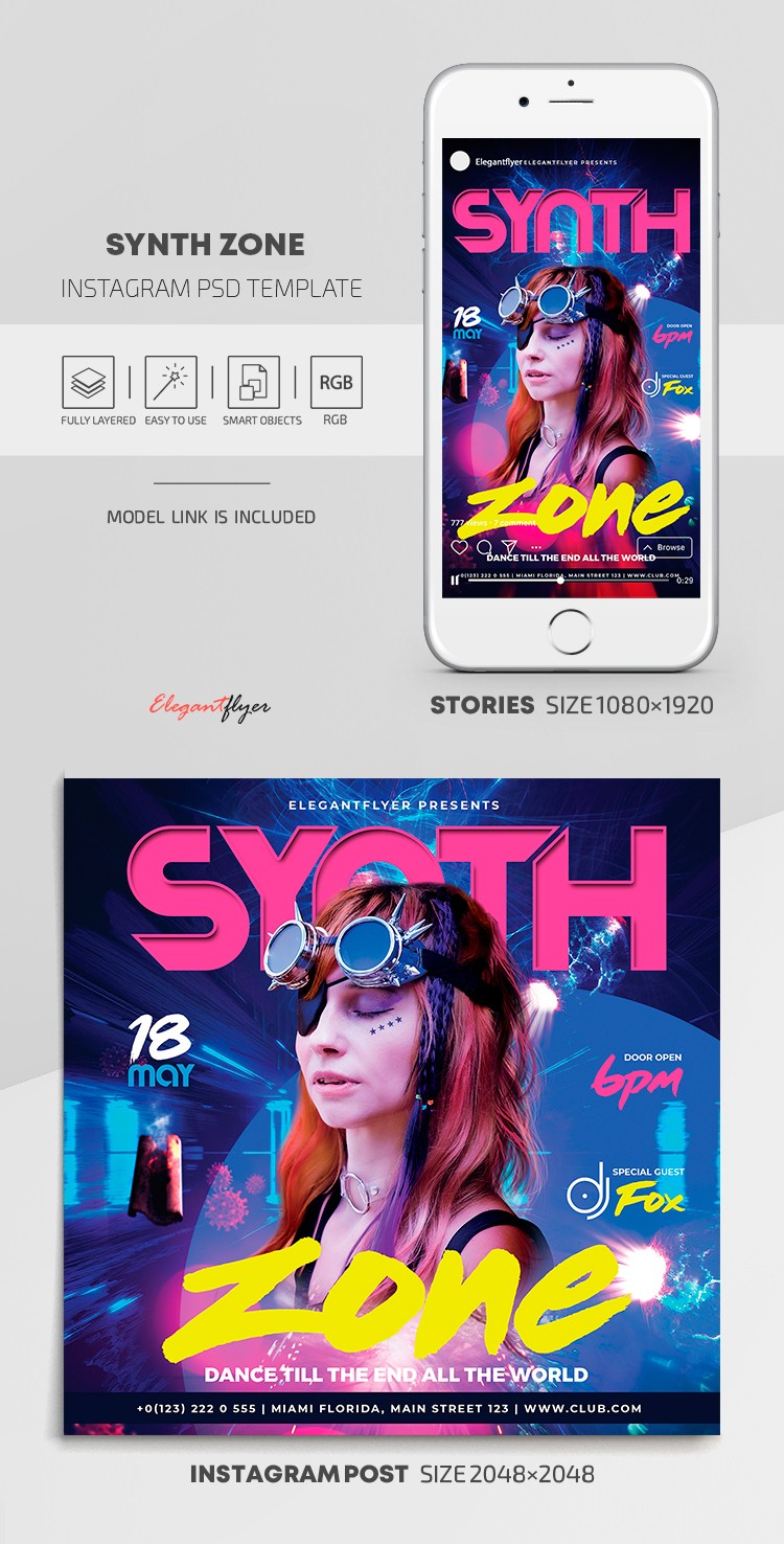 Synth Zone Instagram by ElegantFlyer