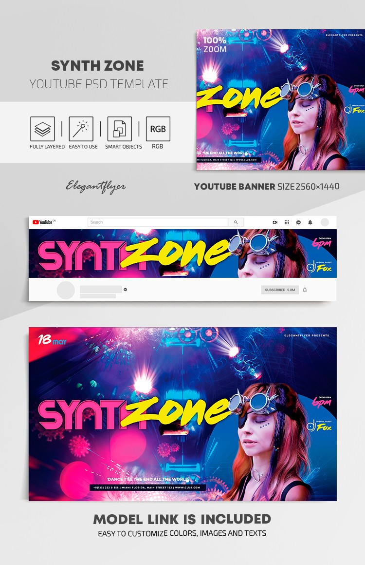 Synth Zone Youtube by ElegantFlyer