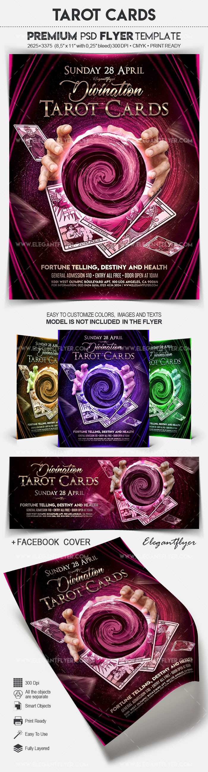 Crea Cartas de Tarot gratis con plantillas online