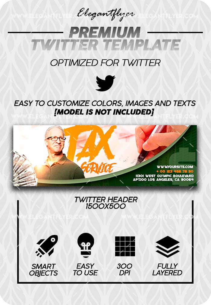Serviço de Impostos no Twitter. by ElegantFlyer