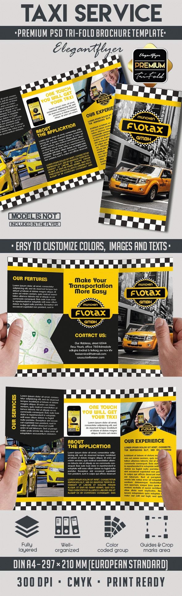 Servicio de taxi by ElegantFlyer