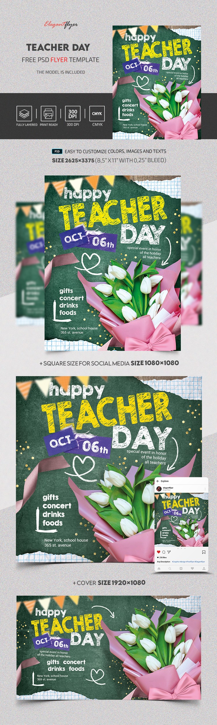 Journée des enseignants by ElegantFlyer