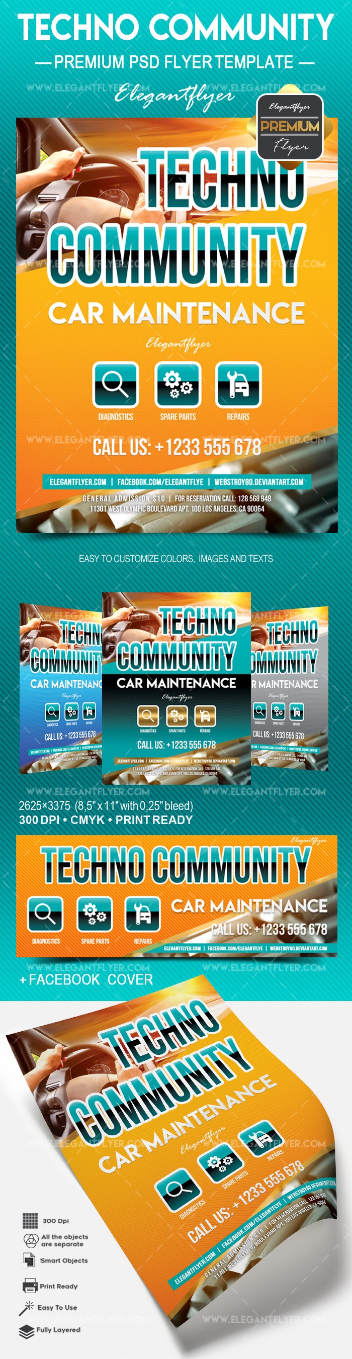 Techno Community by ElegantFlyer