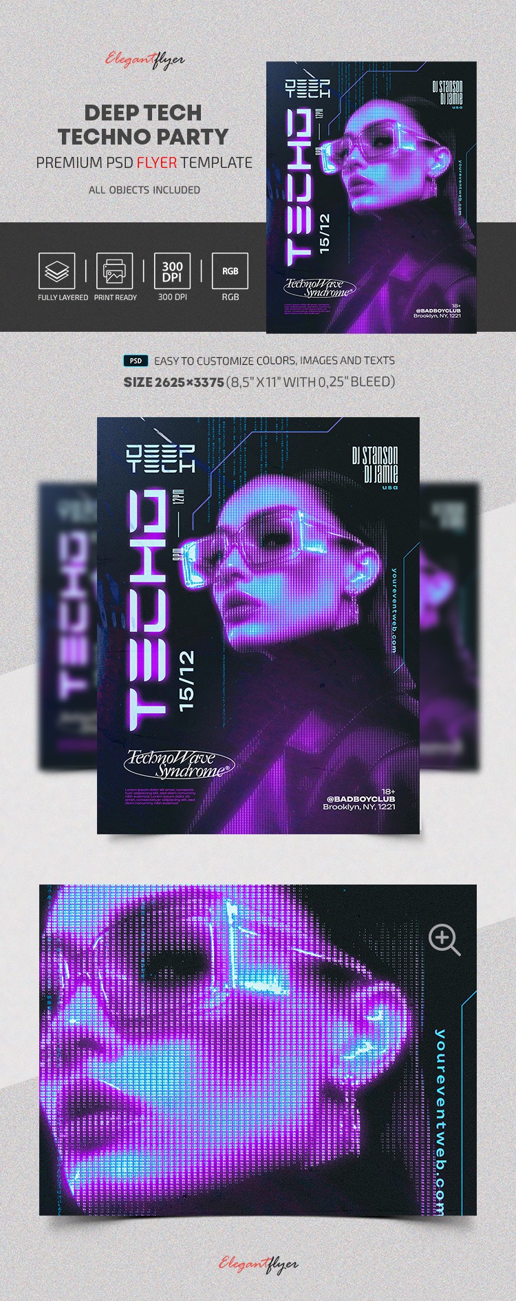 Tecnó | Deep Tech Flyer da Festa by ElegantFlyer