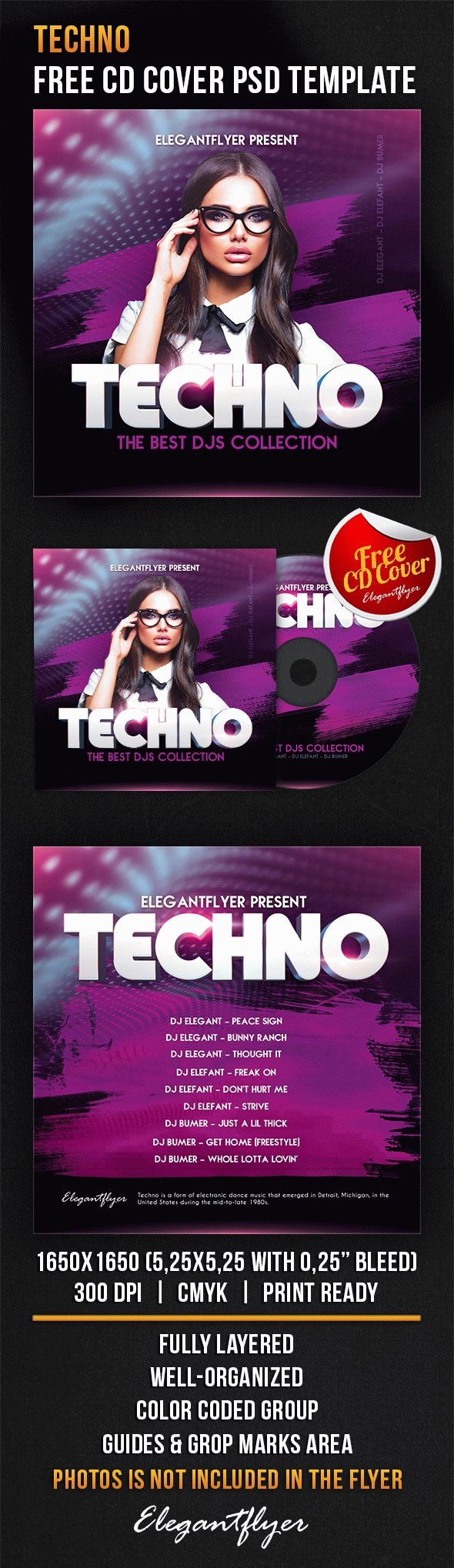 Techno - 电子音乐 by ElegantFlyer
