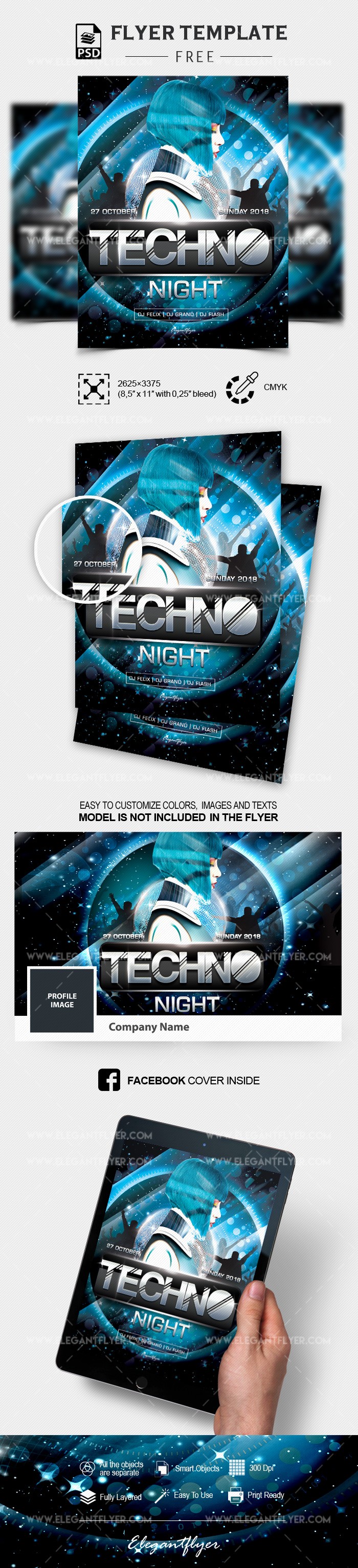 Techno Night by ElegantFlyer