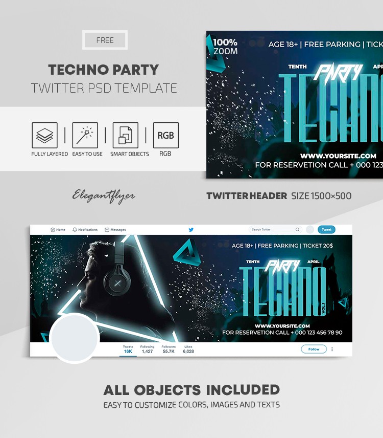 Festa Techno by ElegantFlyer