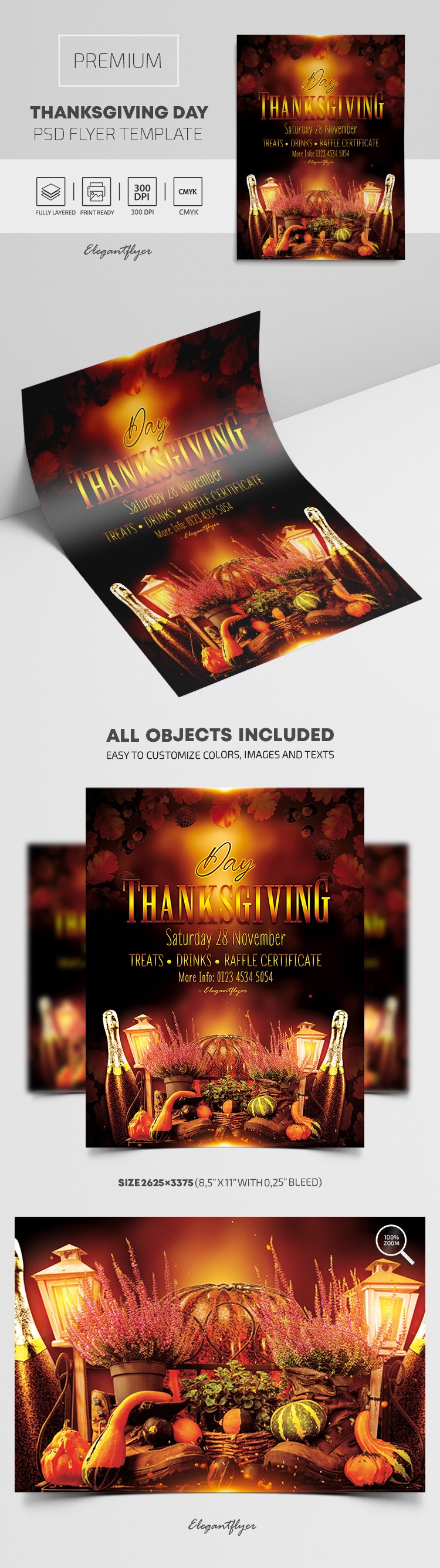Thanksgiving Day Flyer by ElegantFlyer