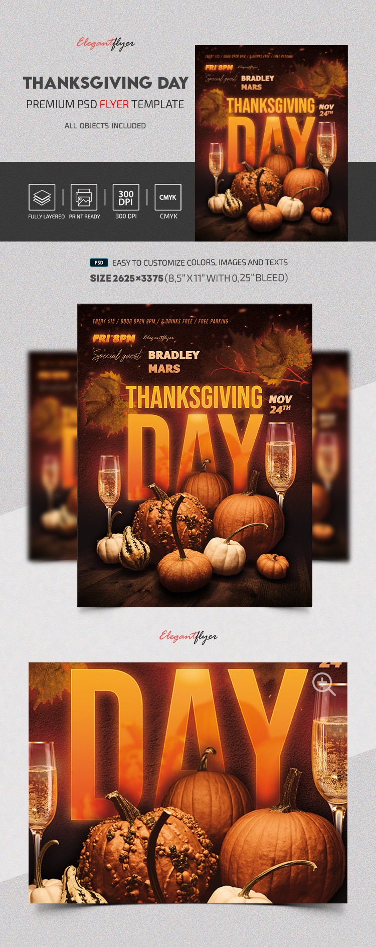 Thanksgiving Day Flyer by ElegantFlyer