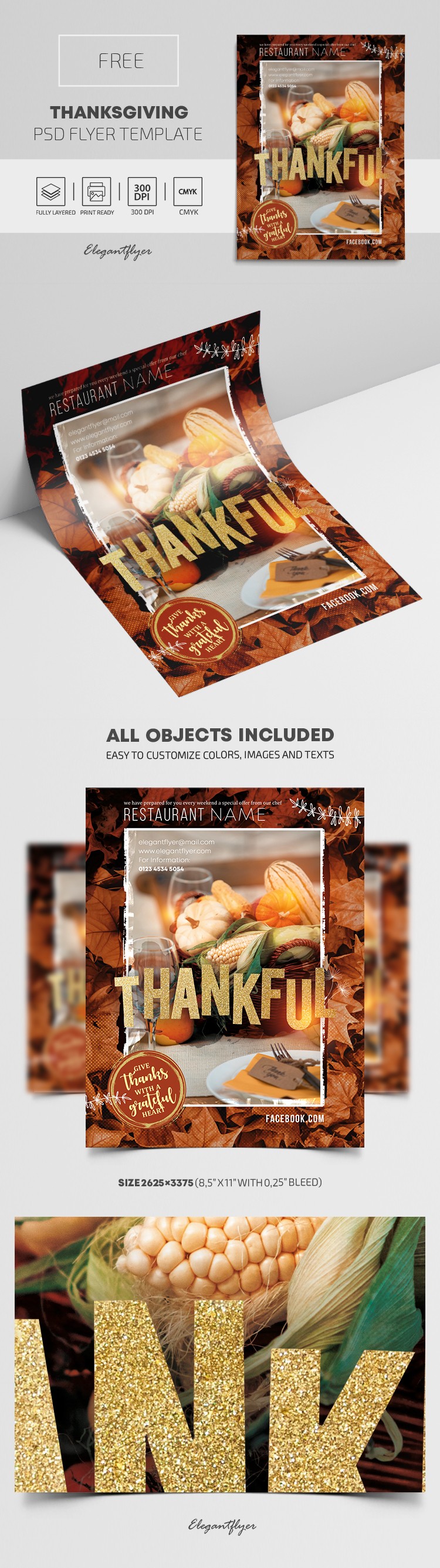 Thanksgiving Flyer by ElegantFlyer
