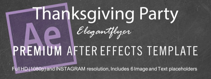 Thanksgiving After Effects by ElegantFlyer