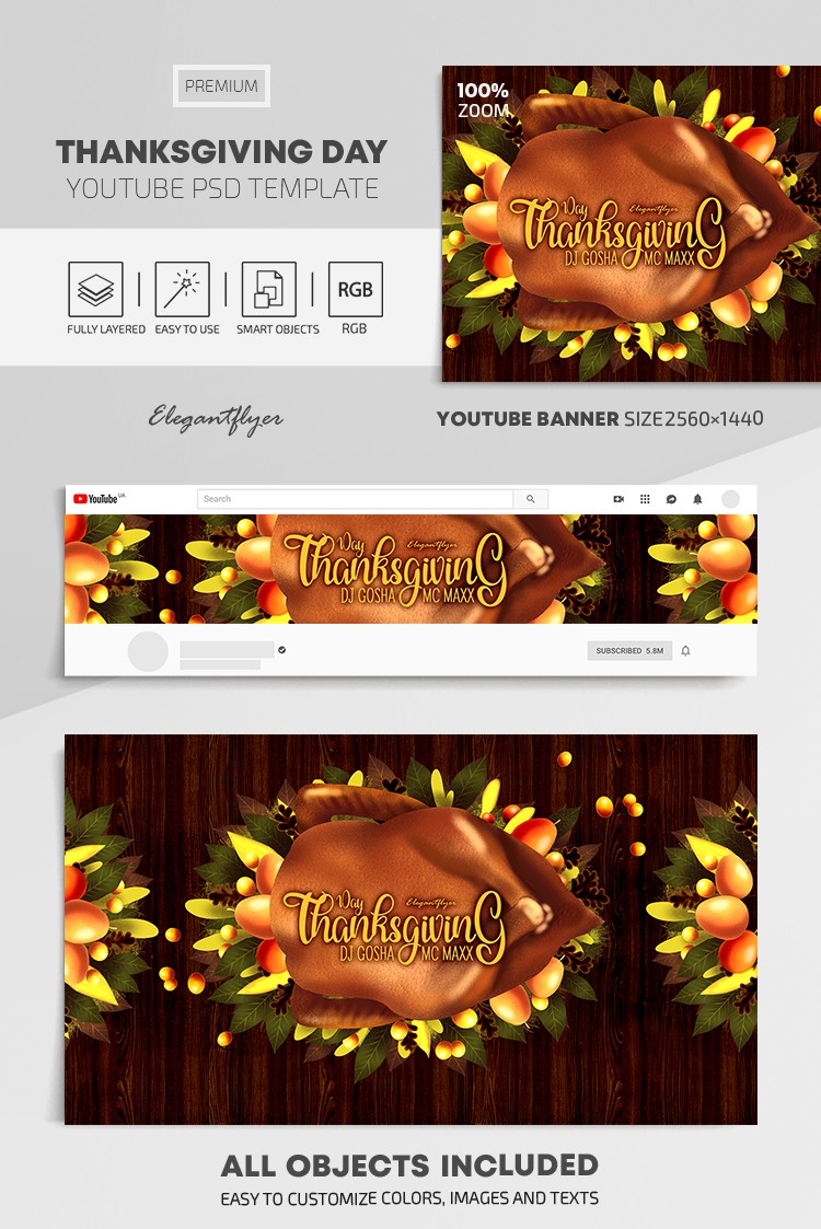 Thanksgiving Youtube by ElegantFlyer