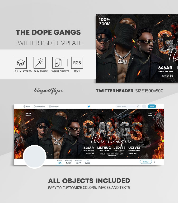 Die Twitter-Seite der Dope-Gangs. by ElegantFlyer