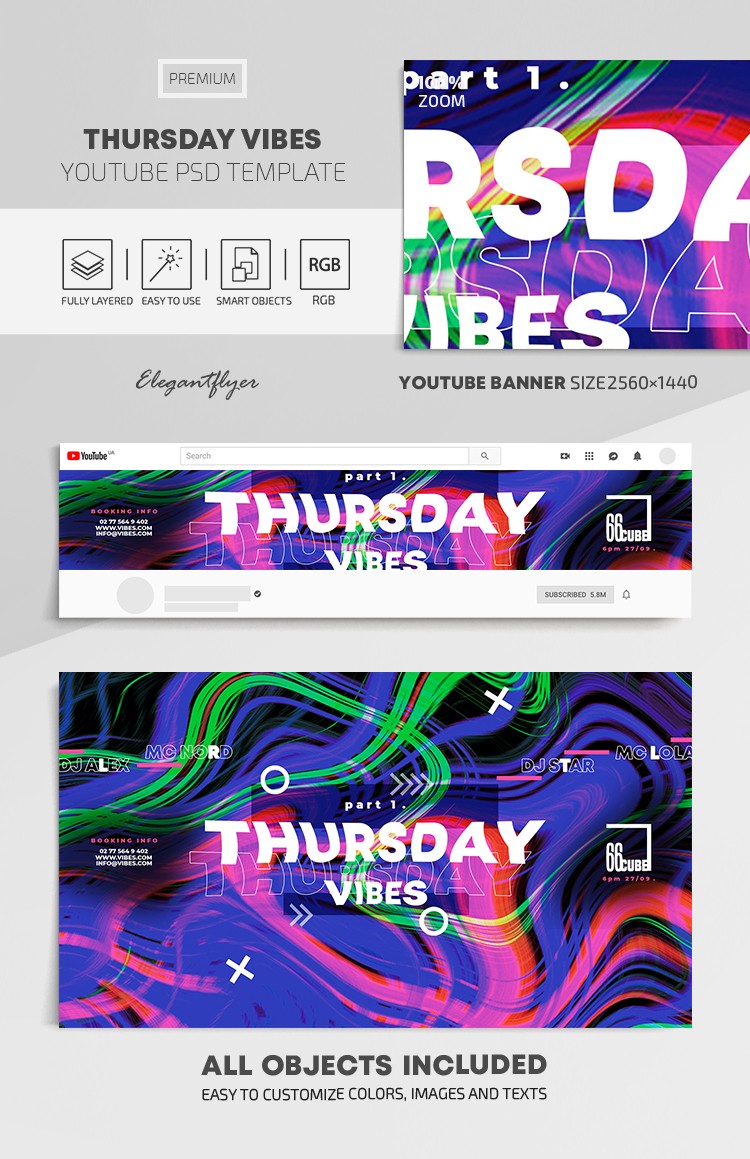 Jueves Vibes Youtube by ElegantFlyer