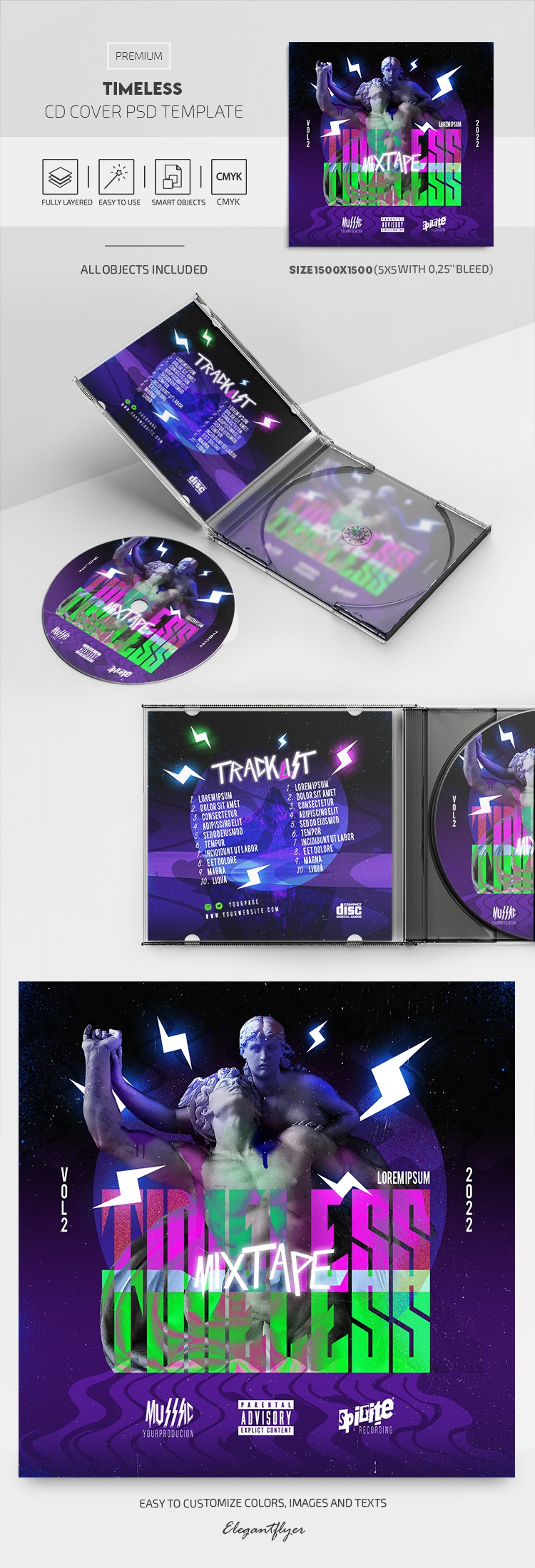 Timeless CD Cover by ElegantFlyer