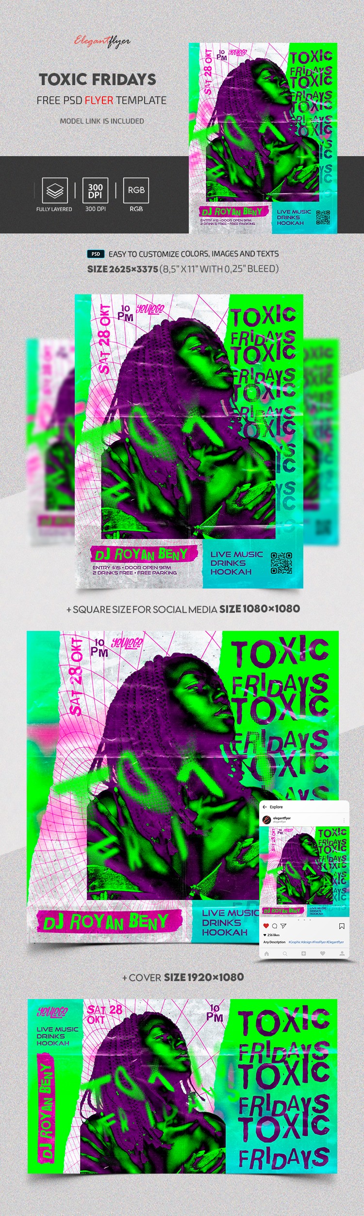 Viernes Tóxicos by ElegantFlyer