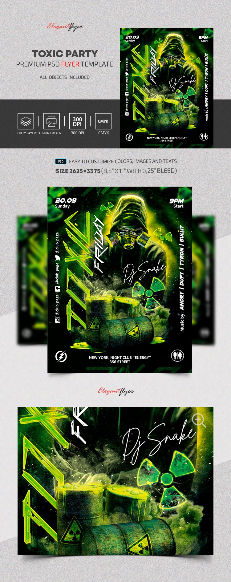 Toxic Party Flyer by ElegantFlyer