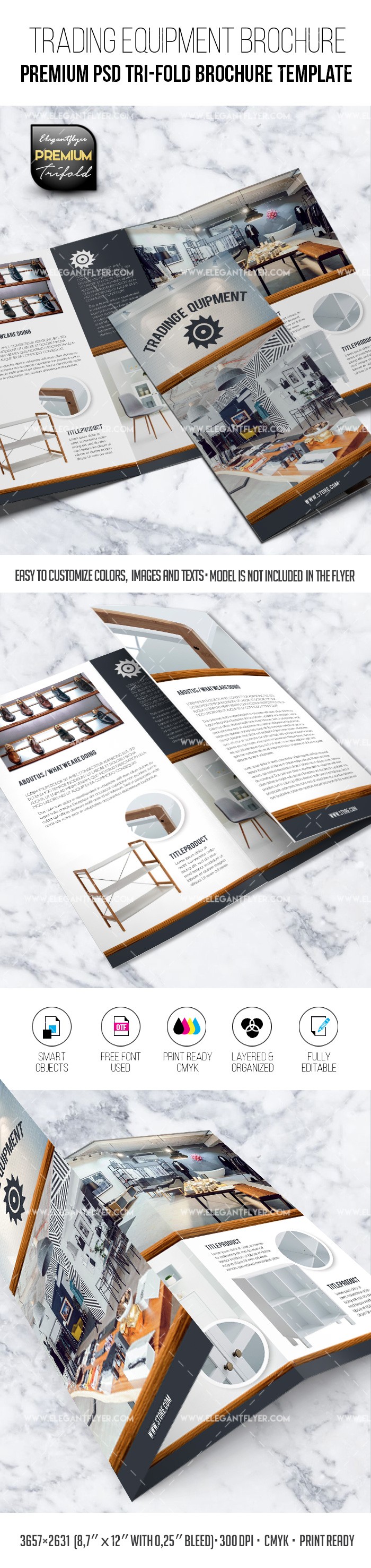 Brochure d'équipement de trading. by ElegantFlyer