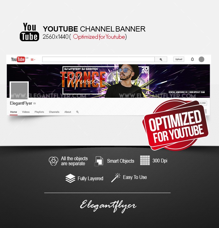 Trance Música Youtube by ElegantFlyer