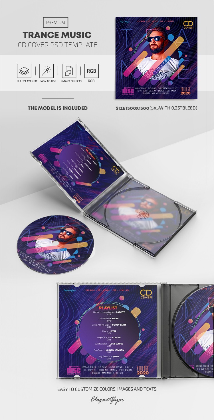 Trance Music CD by ElegantFlyer
