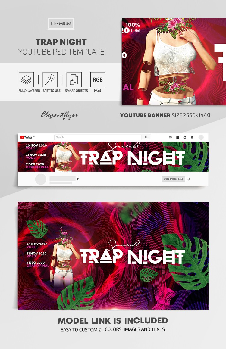 Trap Night Youtube by ElegantFlyer