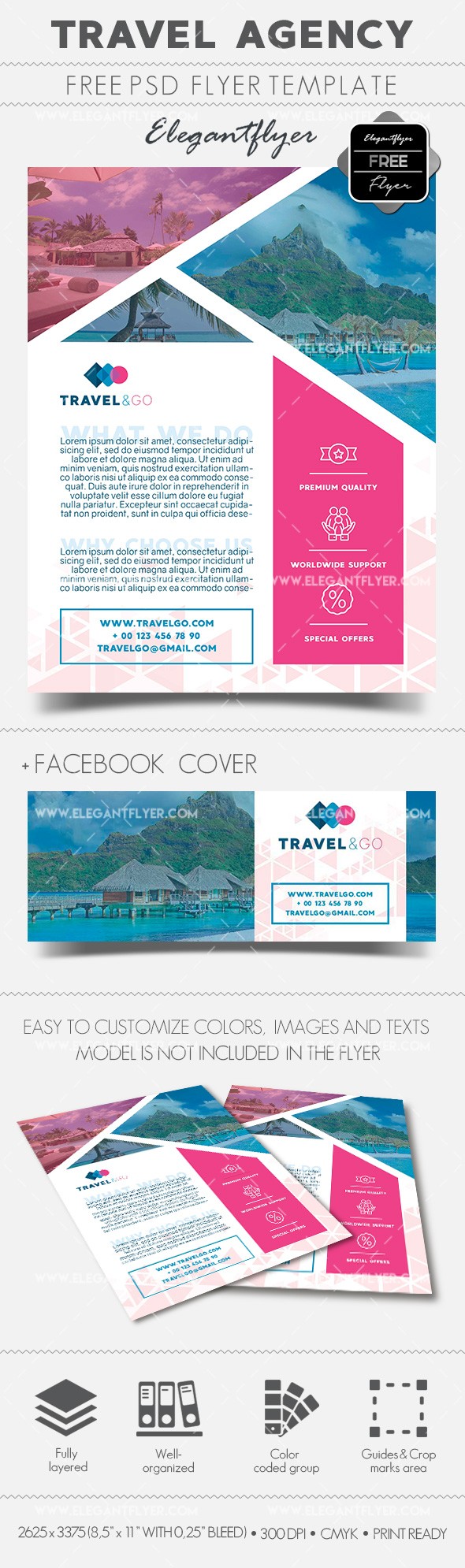 Travel Agency Flyer by ElegantFlyer