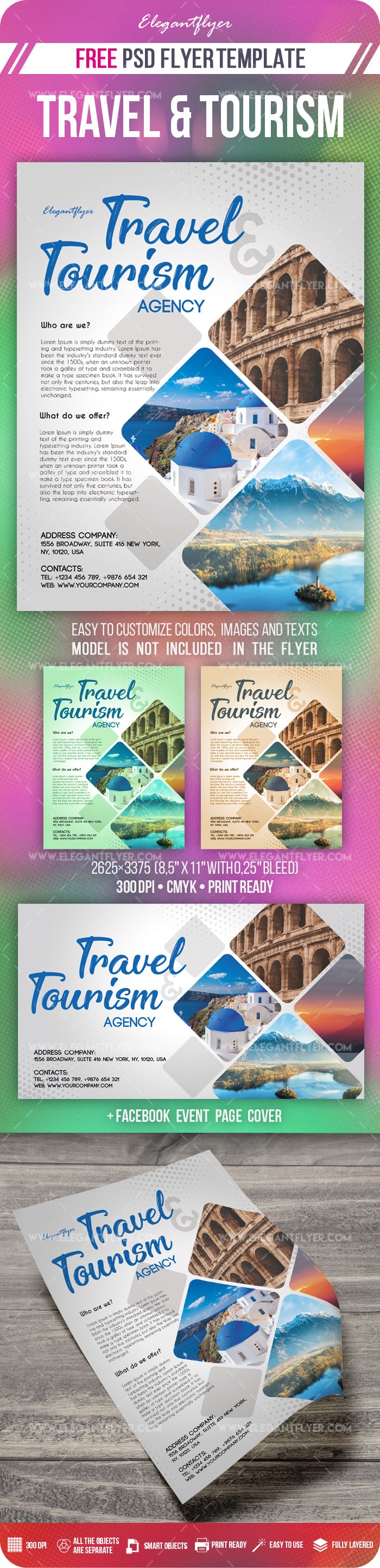Travel and Tourism by ElegantFlyer