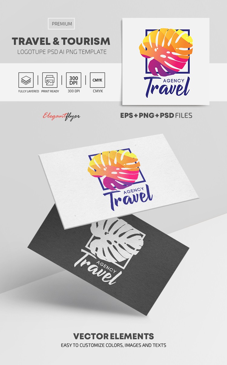 Podróże i turystyka Logo by ElegantFlyer