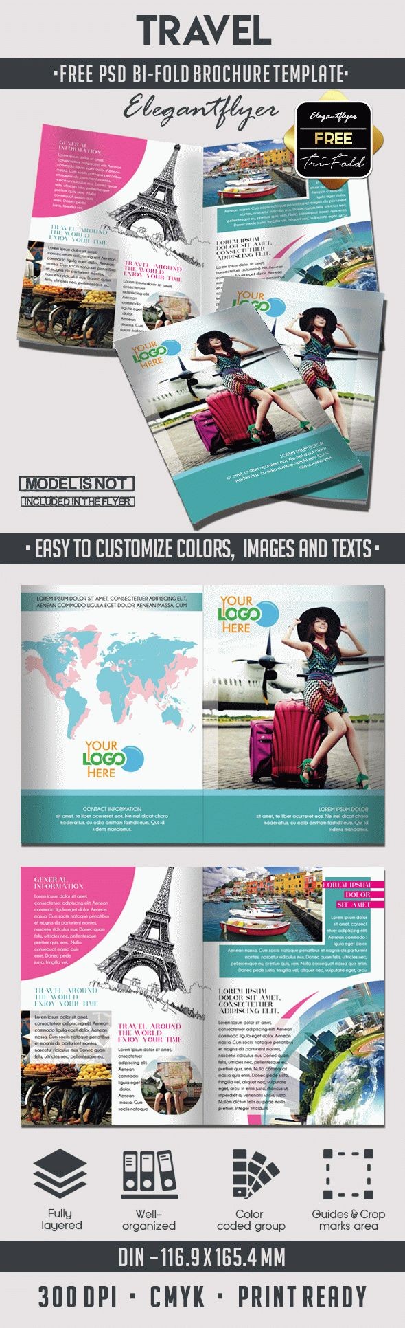 Travel Bi-Fold Brochure by ElegantFlyer