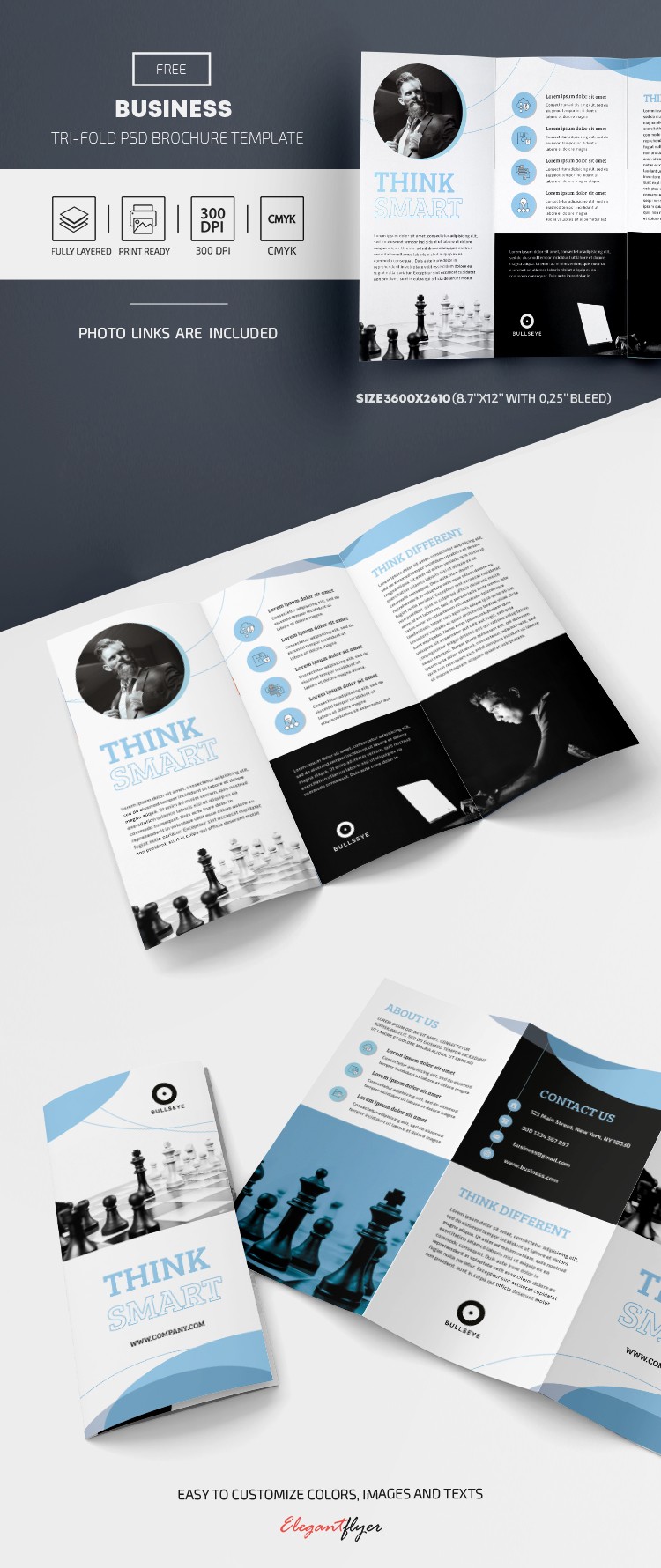 Tri-Fold brochure free by ElegantFlyer