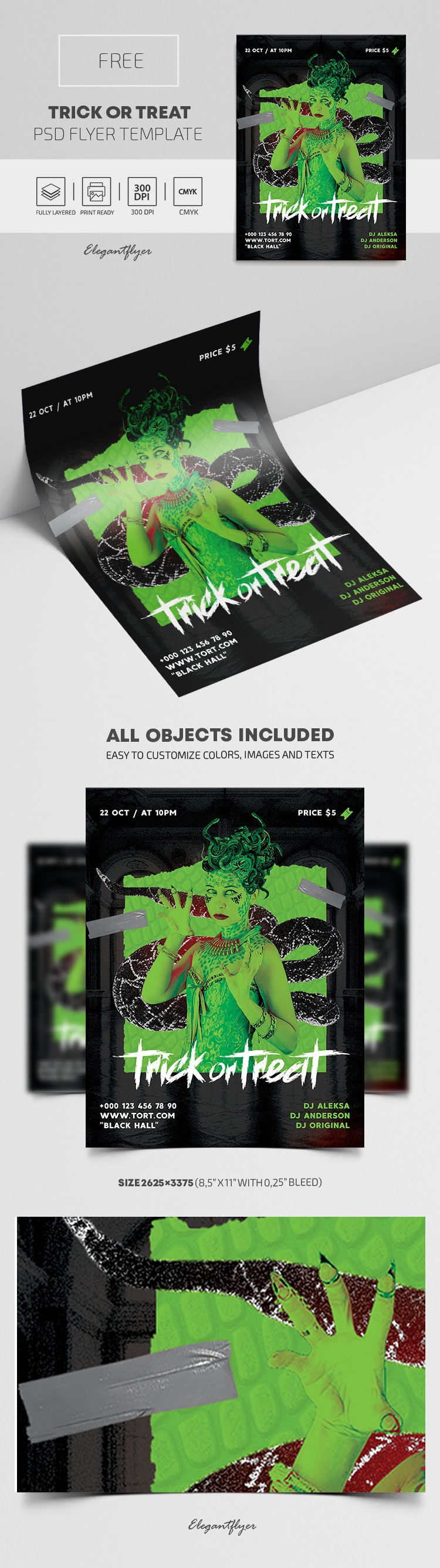 Trick or Treat Flyer would be translated into French as "Tract Trick or Treat". by ElegantFlyer
