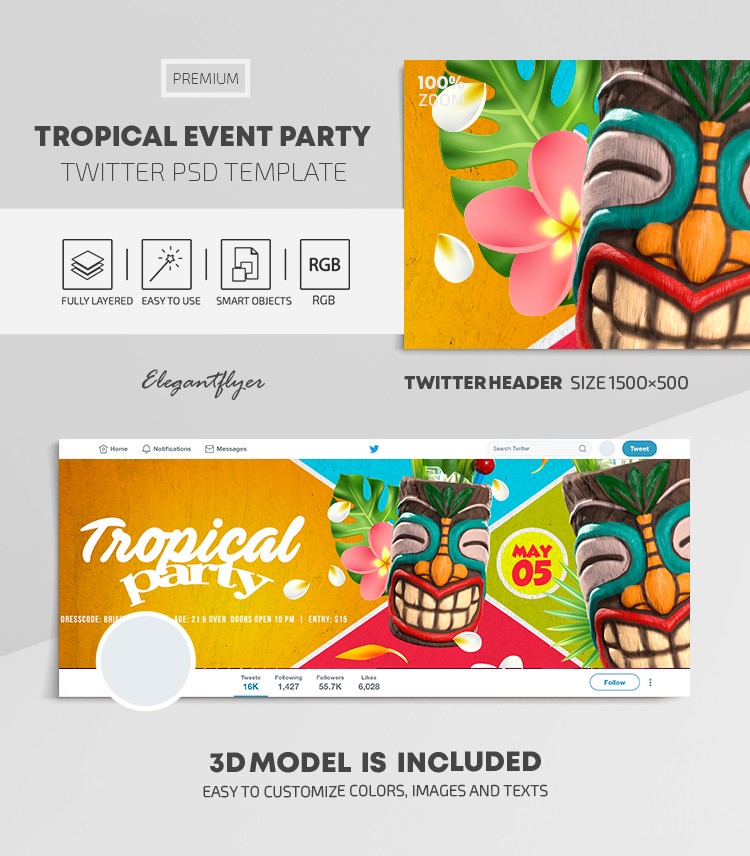 Fiesta de Evento Tropical by ElegantFlyer