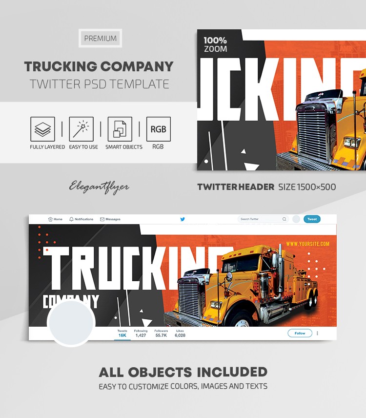 Trucking Company by ElegantFlyer