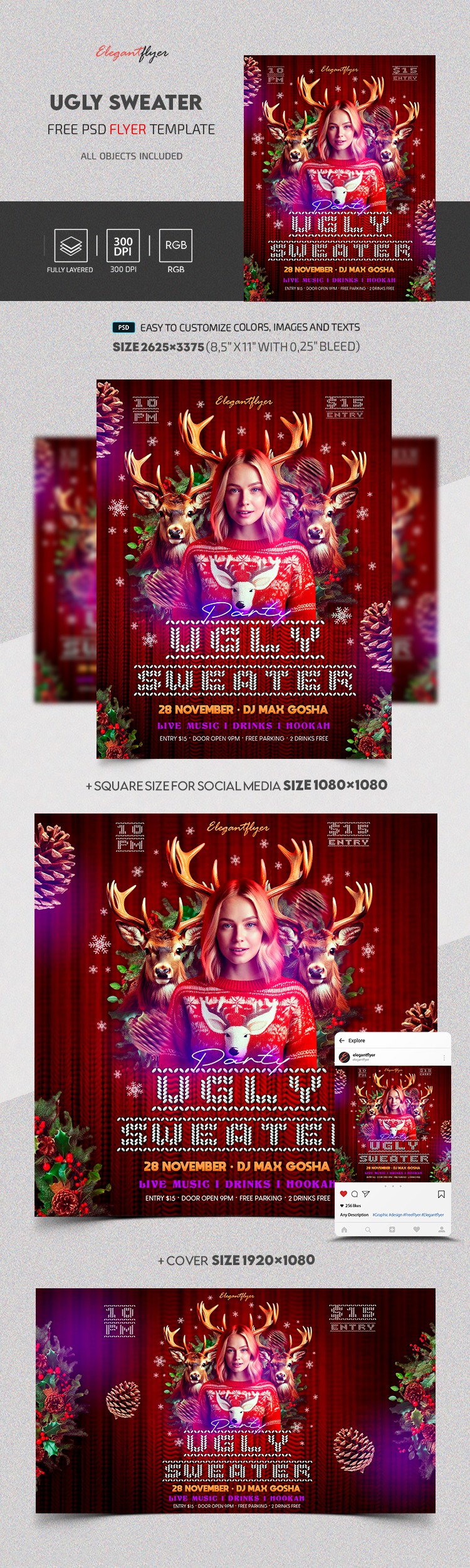 Ugly Sweater Party by ElegantFlyer