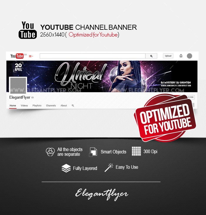 Unreal Noche Youtube by ElegantFlyer
