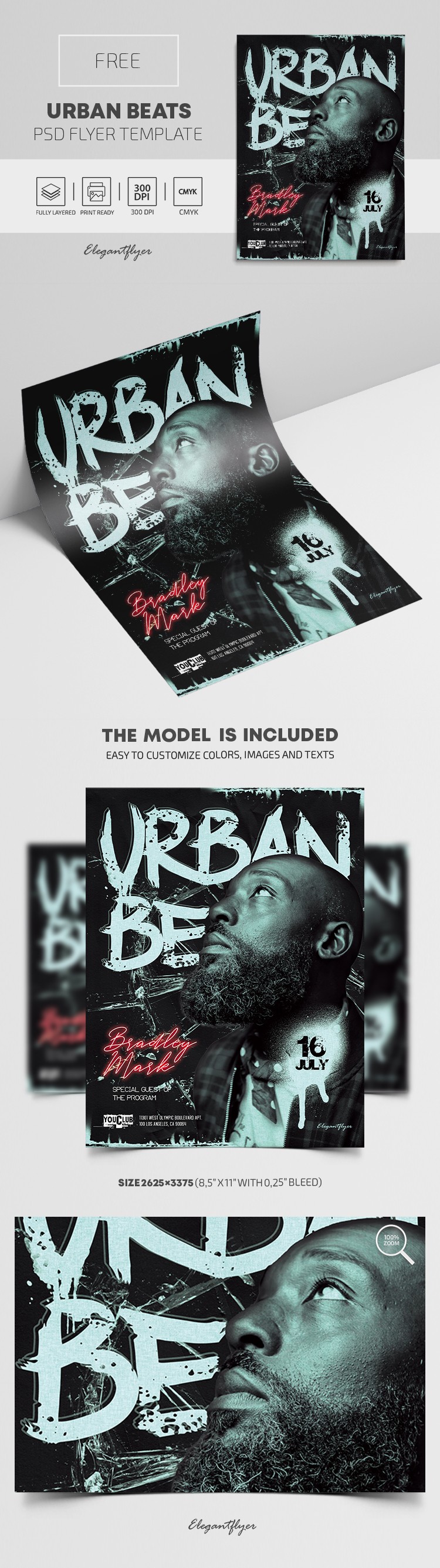 Plakat Urban Beats by ElegantFlyer