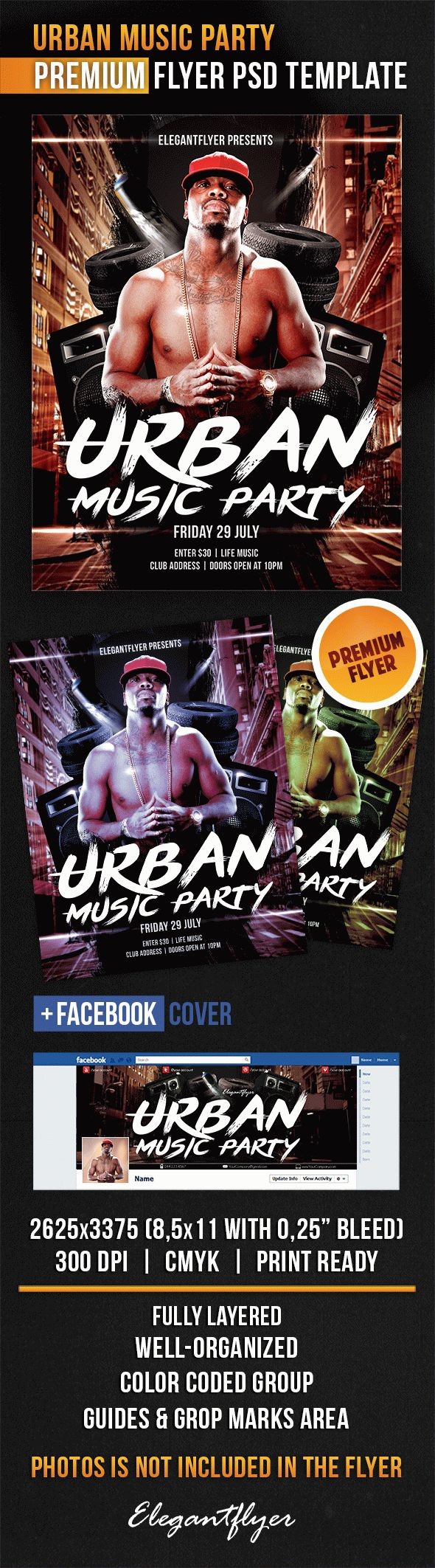 Urban Music Party by ElegantFlyer