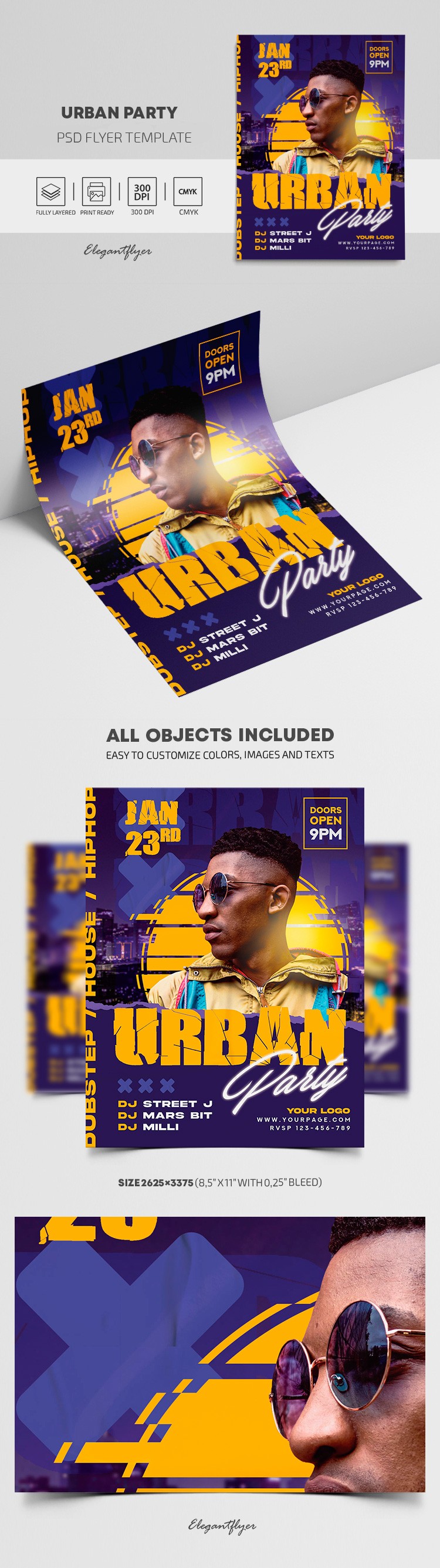 Urban Party Flyer by ElegantFlyer