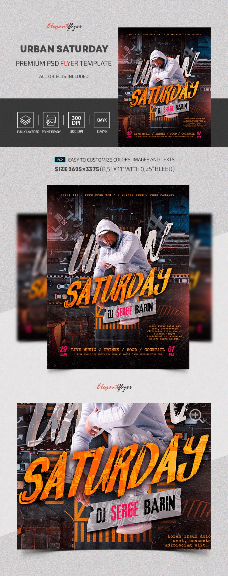 Samedi urbain by ElegantFlyer