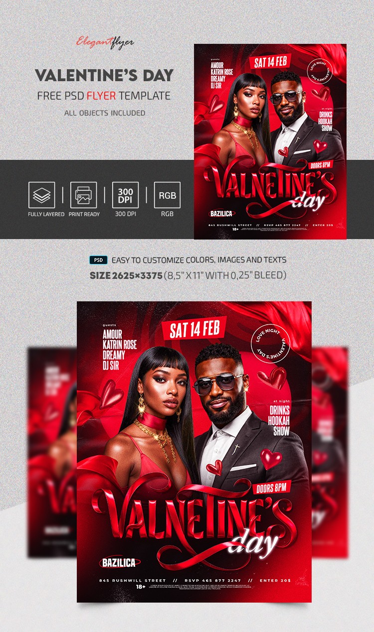 Dépliant de la Saint-Valentin by ElegantFlyer