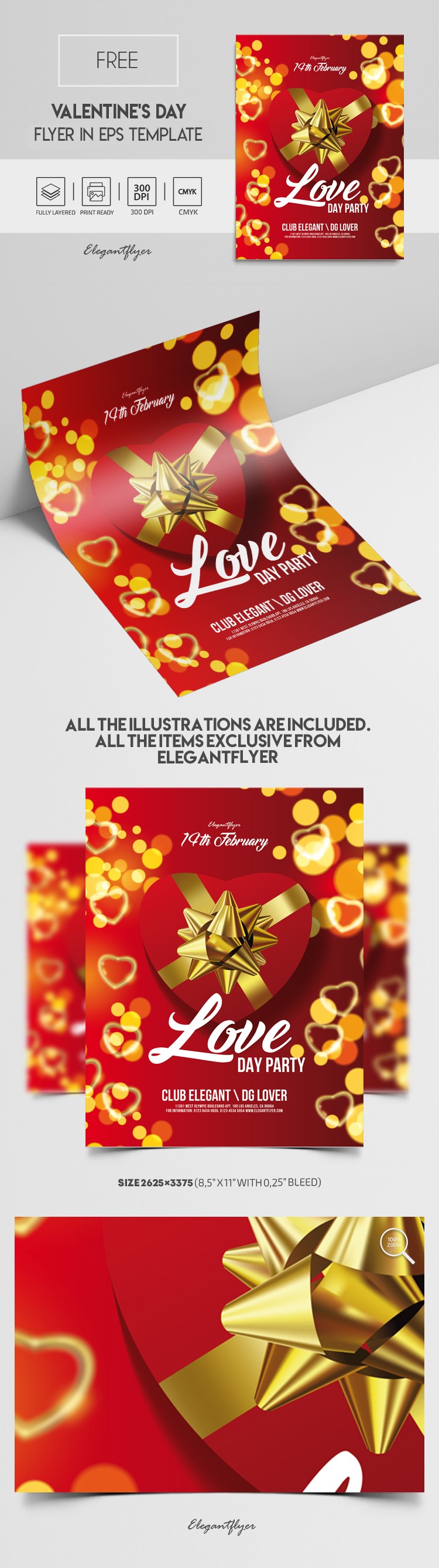 Valentine's Day Flyer by ElegantFlyer