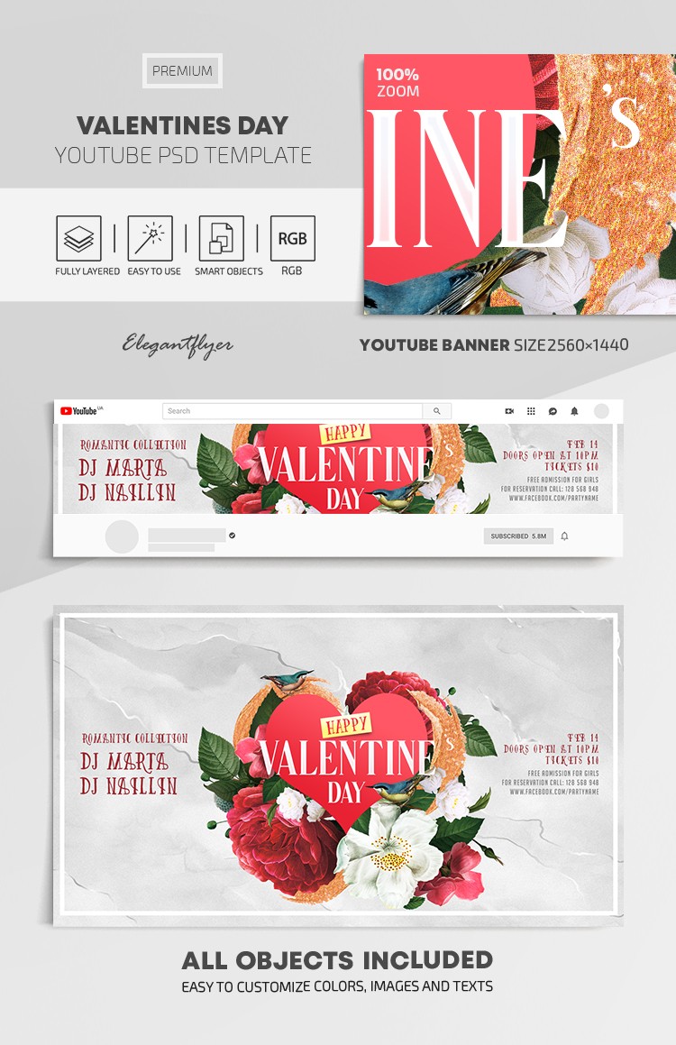 Valentines Day Youtube by ElegantFlyer