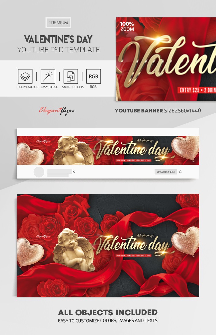 Día de San Valentín en Youtube. by ElegantFlyer