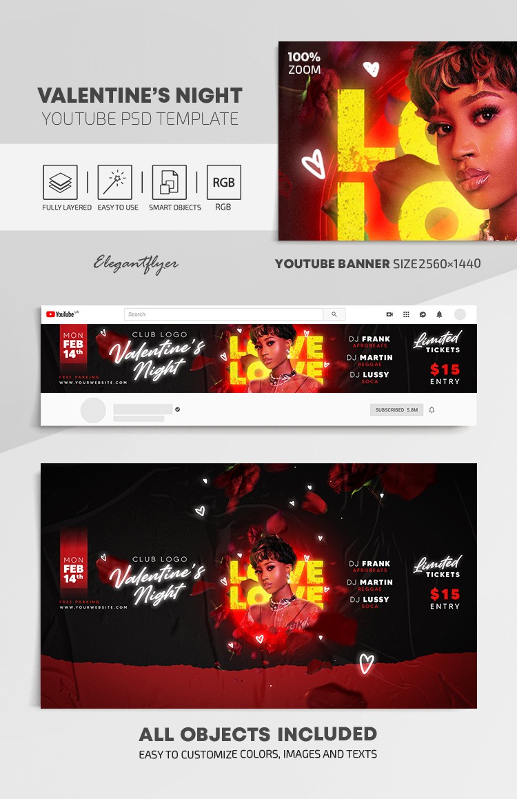 Valentinstag Nacht Youtube by ElegantFlyer