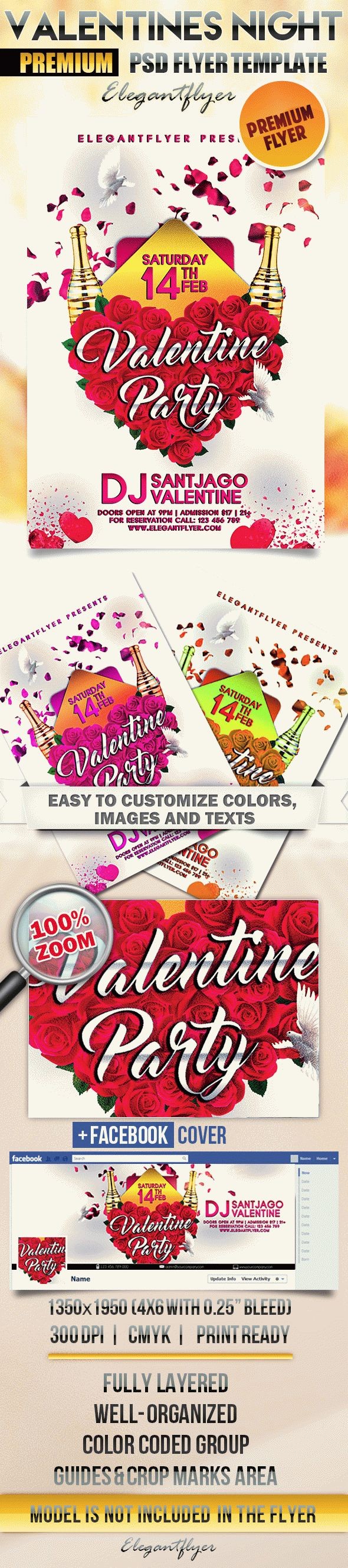 Festa di San Valentino notturna by ElegantFlyer