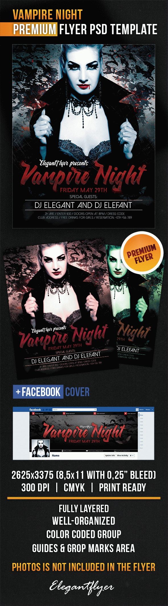 Noite de vampiros by ElegantFlyer