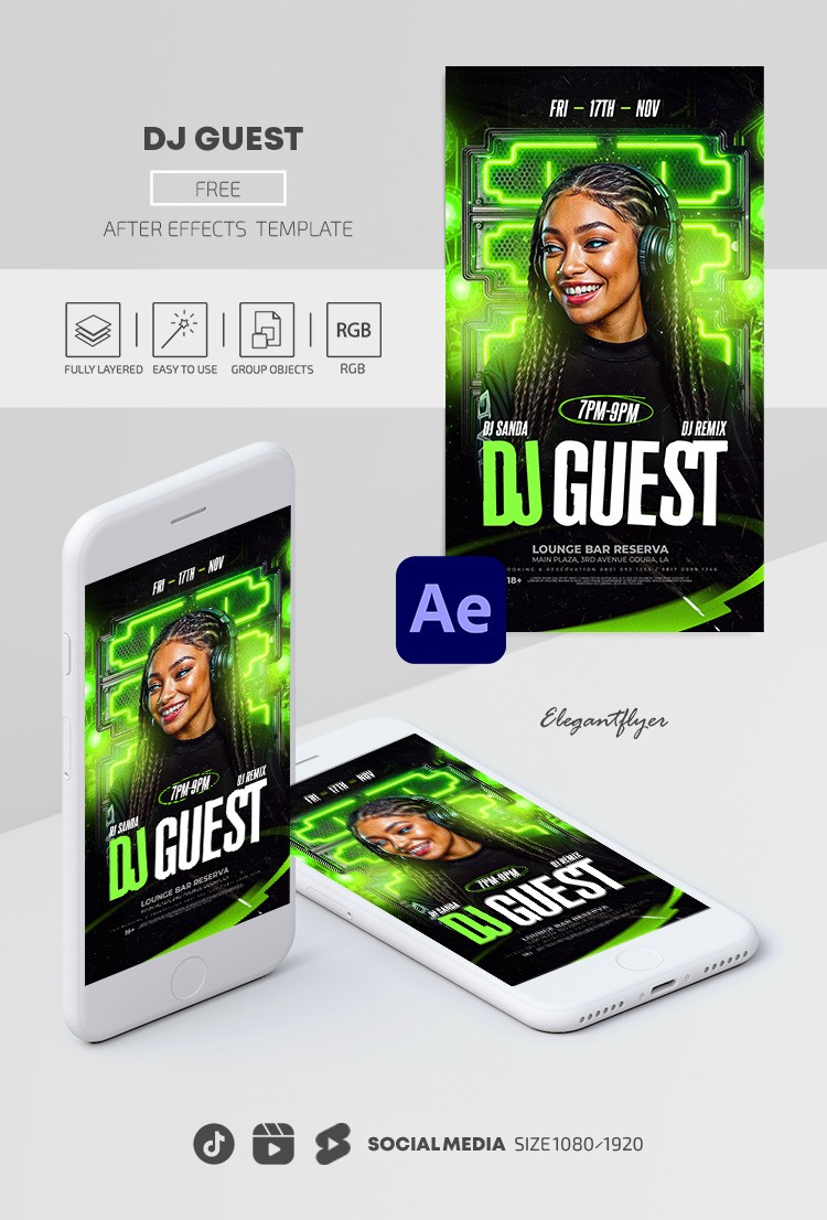Guest DJ Live Performance Instagram Reel by ElegantFlyer