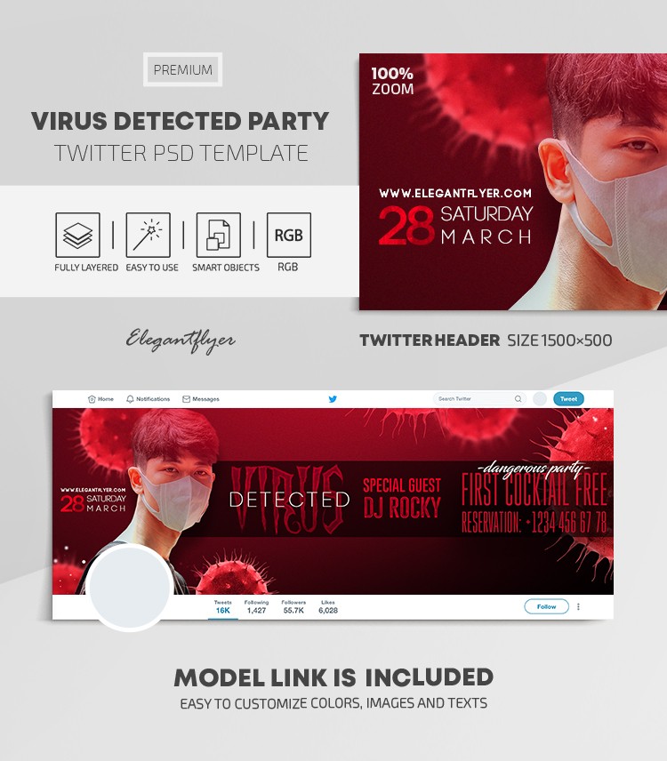 Virus Detected Party by ElegantFlyer