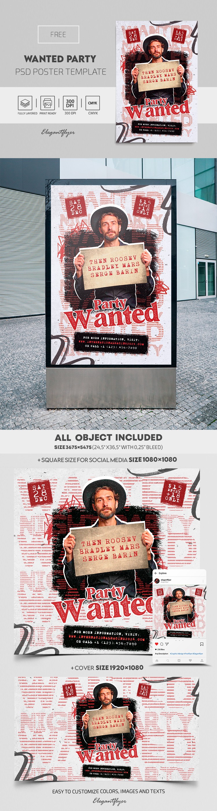 Wanted Party by ElegantFlyer