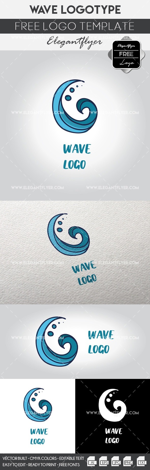 Wave logo by ElegantFlyer